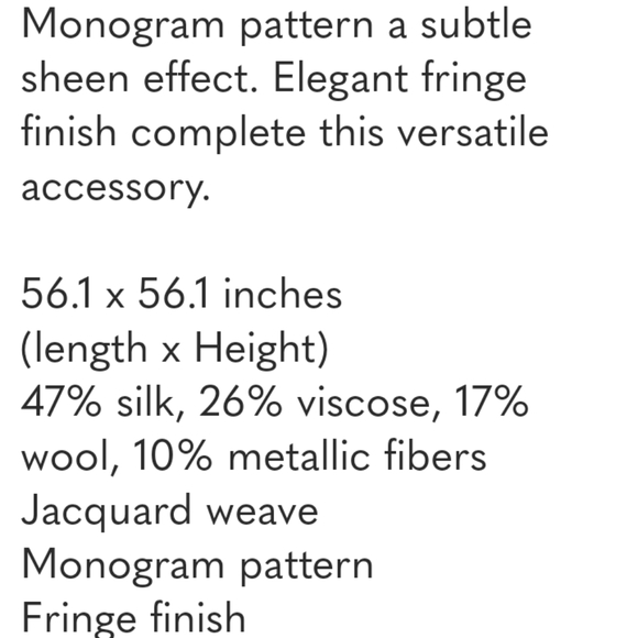 Aut Monogram Shine Shawl - Picture 3 of 13